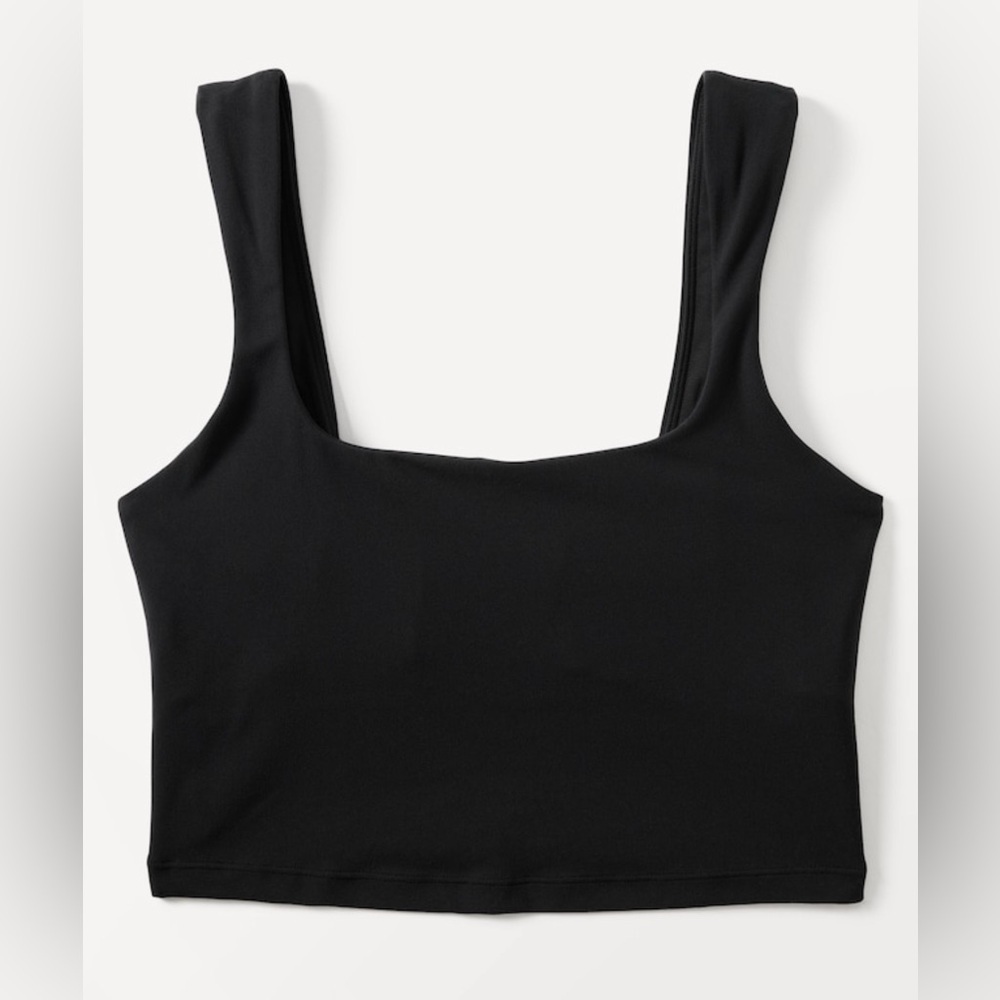 NWT Athleta Transcend Square Neck Crop Black Bra Size XL (D-DD Cups) - Picture 5 of 8